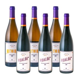 Selecció lot "Blanc i Negre Priorat" format per 3 ampolles de vi negre del Priorat Vidalba 2016 i 3 de vi blanc No t'ho diré 2019 de Terres de Vidalba